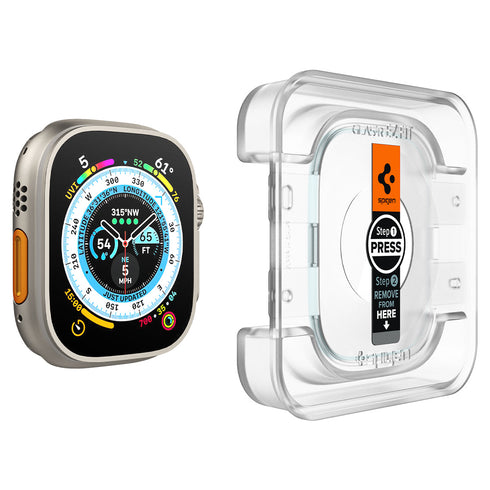 מגן מסך Spigen Apple Watch Ultra Glass.tR EZ Fit